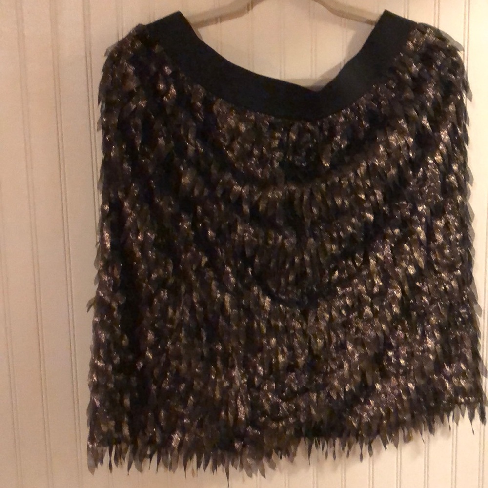 Get her skirt gold black nice for church